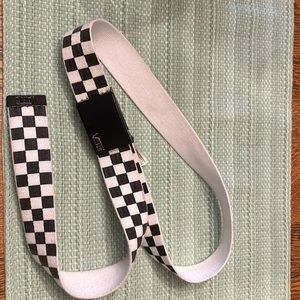 Vans Off the Wall MensDeppster II Web Belt Black/white check. End to end 45.5”